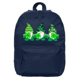 Gnome St Patricks Holiday Clover 16 in Basic Backpack