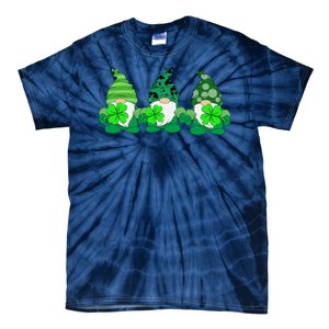 Gnome St Patricks Holiday Clover Tie-Dye T-Shirt