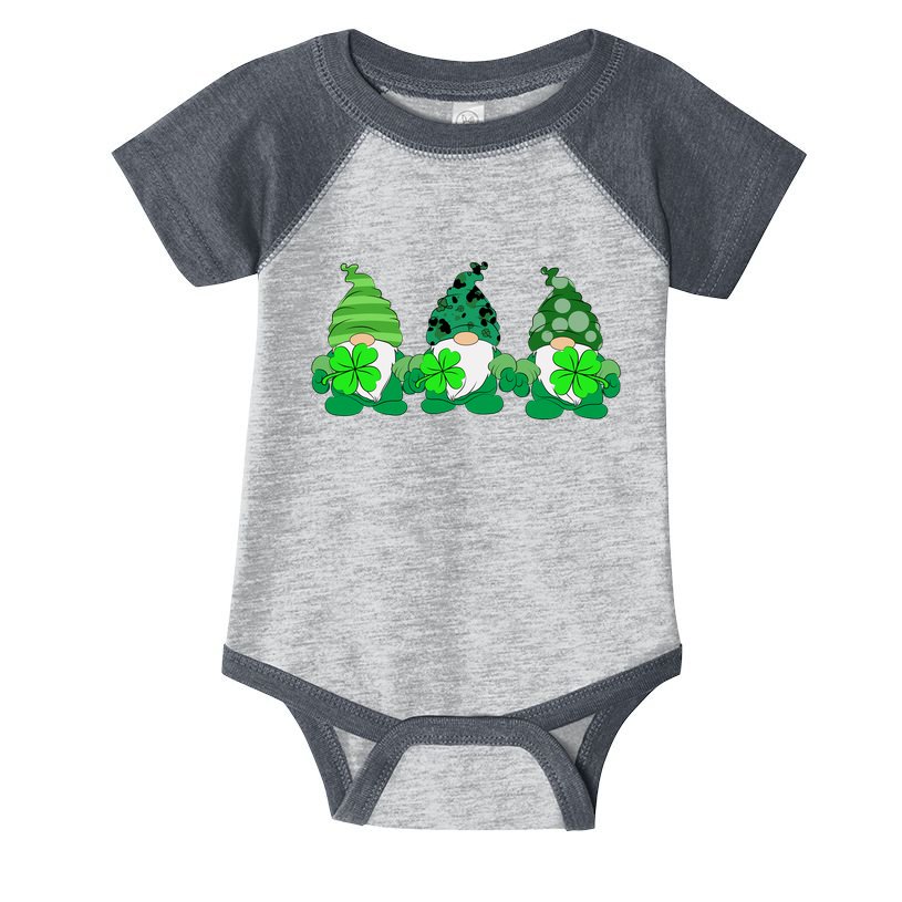 Gnome St Patricks Holiday Clover Infant Baby Jersey Bodysuit