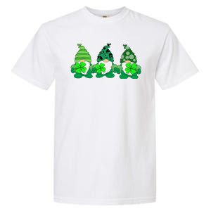 Gnome St Patricks Holiday Clover Garment-Dyed Heavyweight T-Shirt