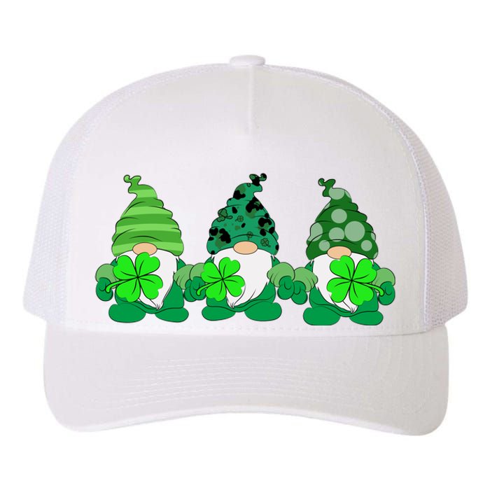 Gnome St Patricks Holiday Clover Yupoong Adult 5-Panel Trucker Hat