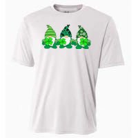 Gnome St Patricks Holiday Clover Cooling Performance Crew T-Shirt