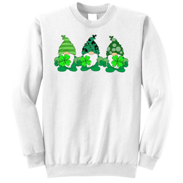 Gnome St Patricks Holiday Clover Sweatshirt