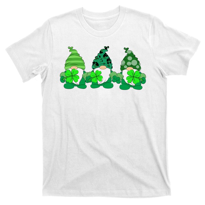 Gnome St Patricks Holiday Clover T-Shirt