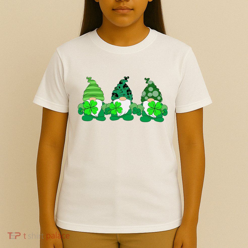 Gnome St Patricks Holiday Clover T-Shirt