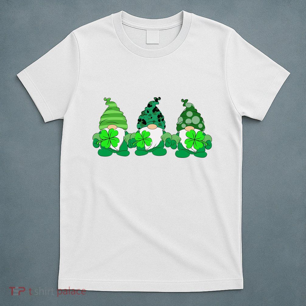 Gnome St Patricks Holiday Clover T-Shirt
