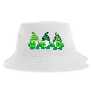 Gnome St Patricks Holiday Clover Sustainable Bucket Hat