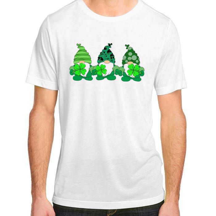 Gnome St Patricks Holiday Clover Adult ChromaSoft Performance T-Shirt