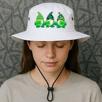 Gnome St Patricks Holiday Clover Bucket Hat