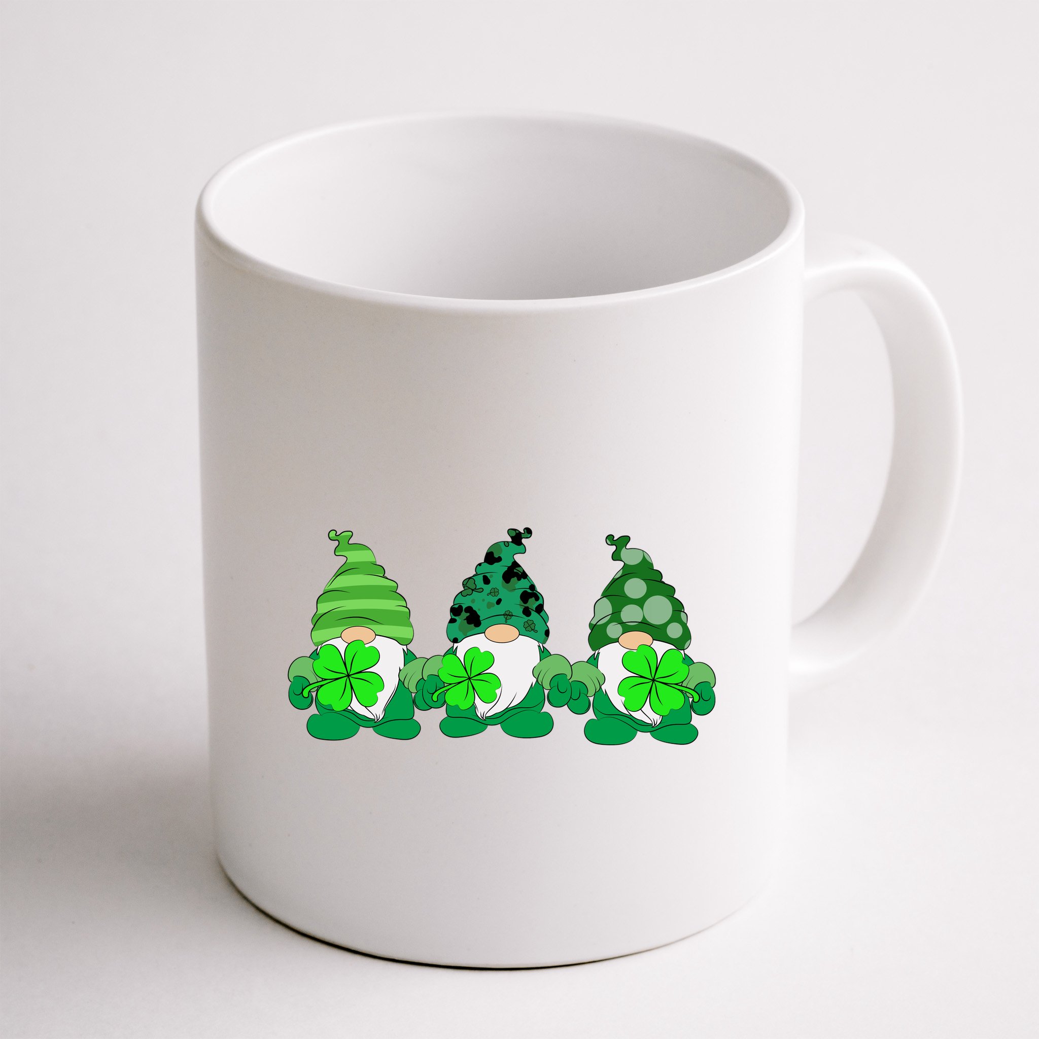 Gnome St Patricks Holiday Clover Mug