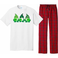 Gnome St Patricks Holiday Clover Pajama Set