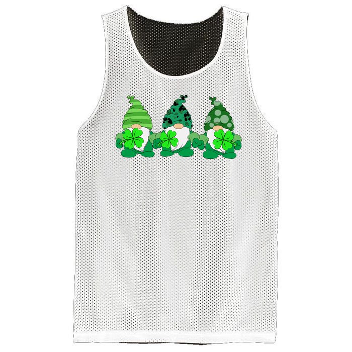 Gnome St Patricks Holiday Clover Mesh Reversible Basketball Jersey Tank