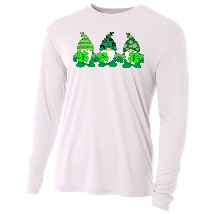 Gnome St Patricks Holiday Clover Cooling Performance Long Sleeve Crew