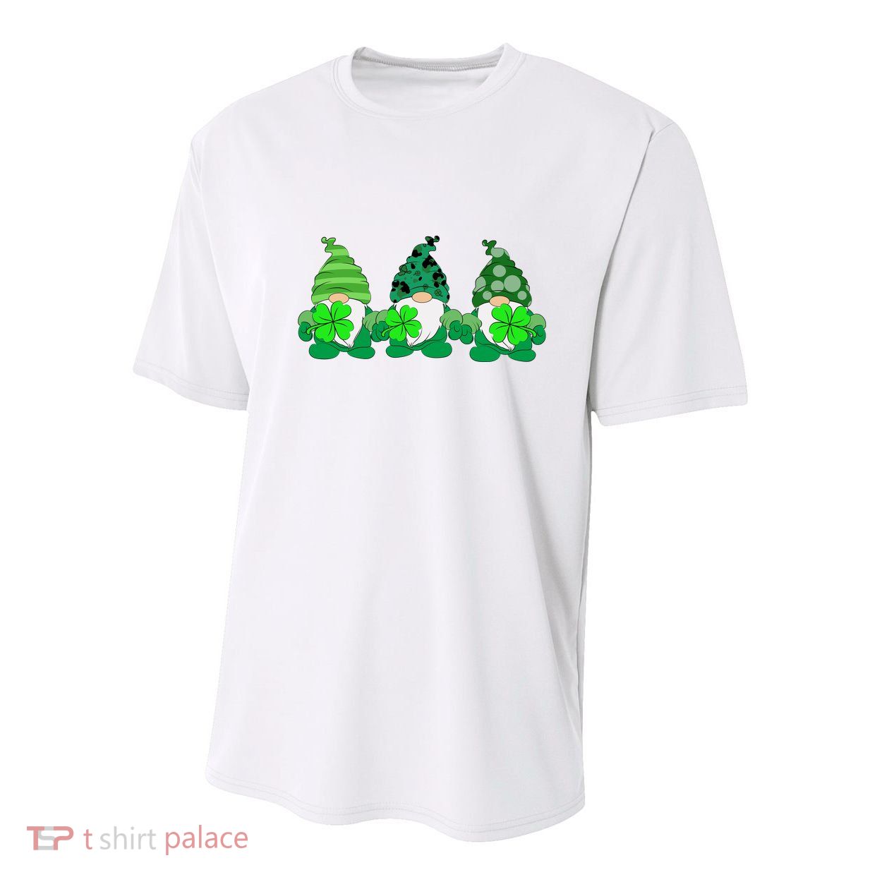 Gnome St Patricks Holiday Clover Youth Performance Sprint T-Shirt