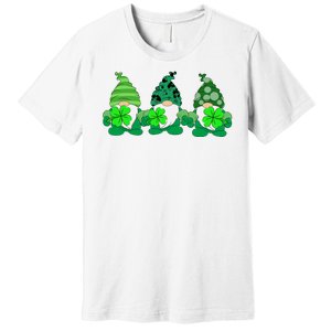 Gnome St Patricks Holiday Clover Premium T-Shirt