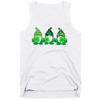 Gnome St Patricks Holiday Clover Tank Top