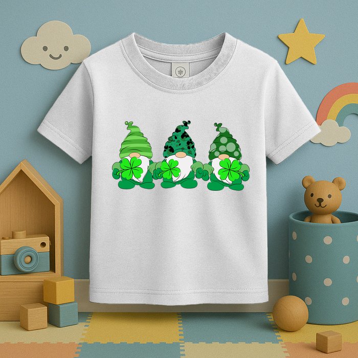 Gnome St Patricks Holiday Clover Toddler T-Shirt