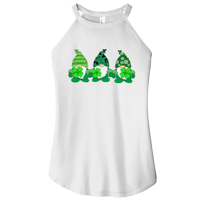 Gnome St Patricks Holiday Clover Women's Perfect Tri Rocker Tank