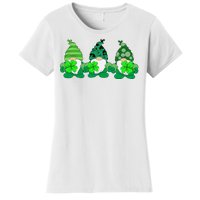 Gnome St Patricks Holiday Clover Women's T-Shirt