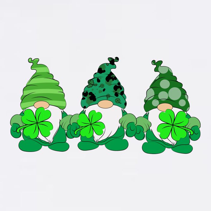 Gnome St Patricks Holiday Clover Women's V-Neck T-Shirt