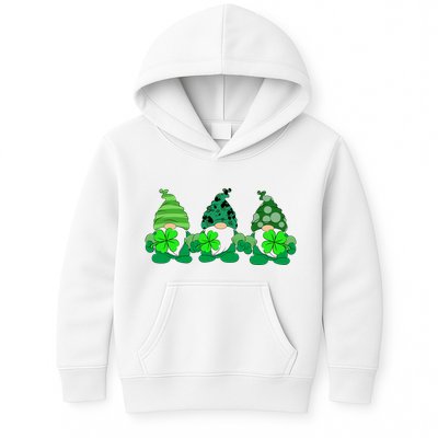 Gnome St Patricks Holiday Clover Kids Hoodie