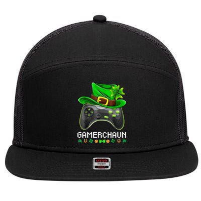 Gamerchaun St Patrick's Day Game 7 Panel Mesh Trucker Snapback Hat