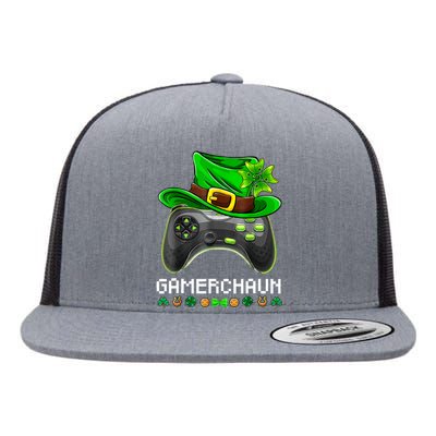 Gamerchaun St Patrick's Day Game Flat Bill Trucker Hat