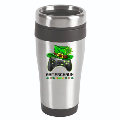 Gamerchaun St Patrick's Day Game 16oz Travel Tumbler