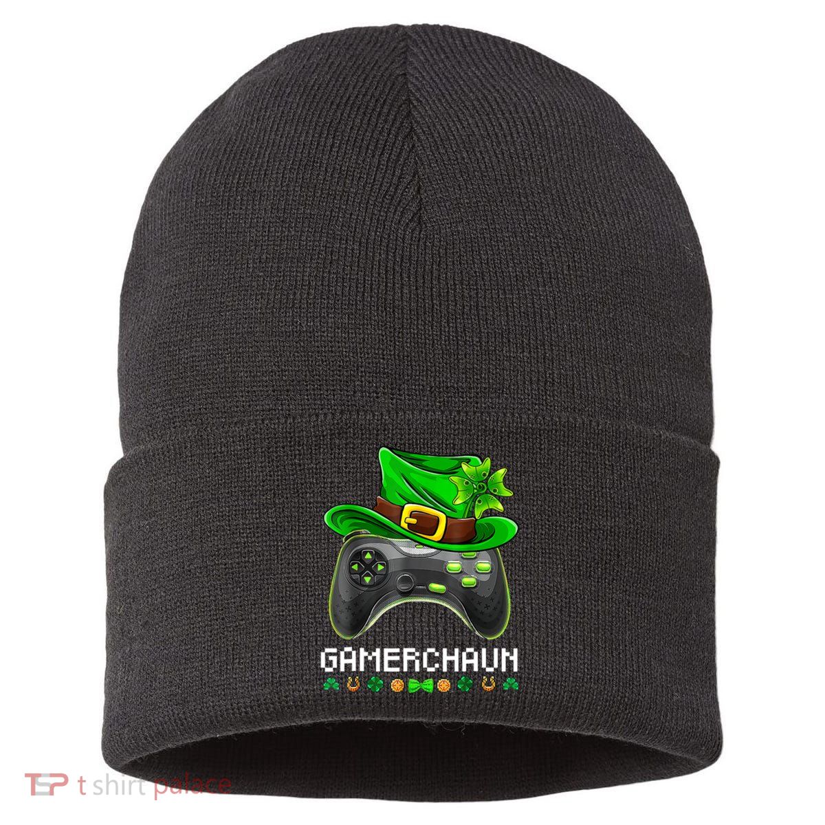 Gamerchaun St Patrick's Day Game Sustainable Knit Beanie