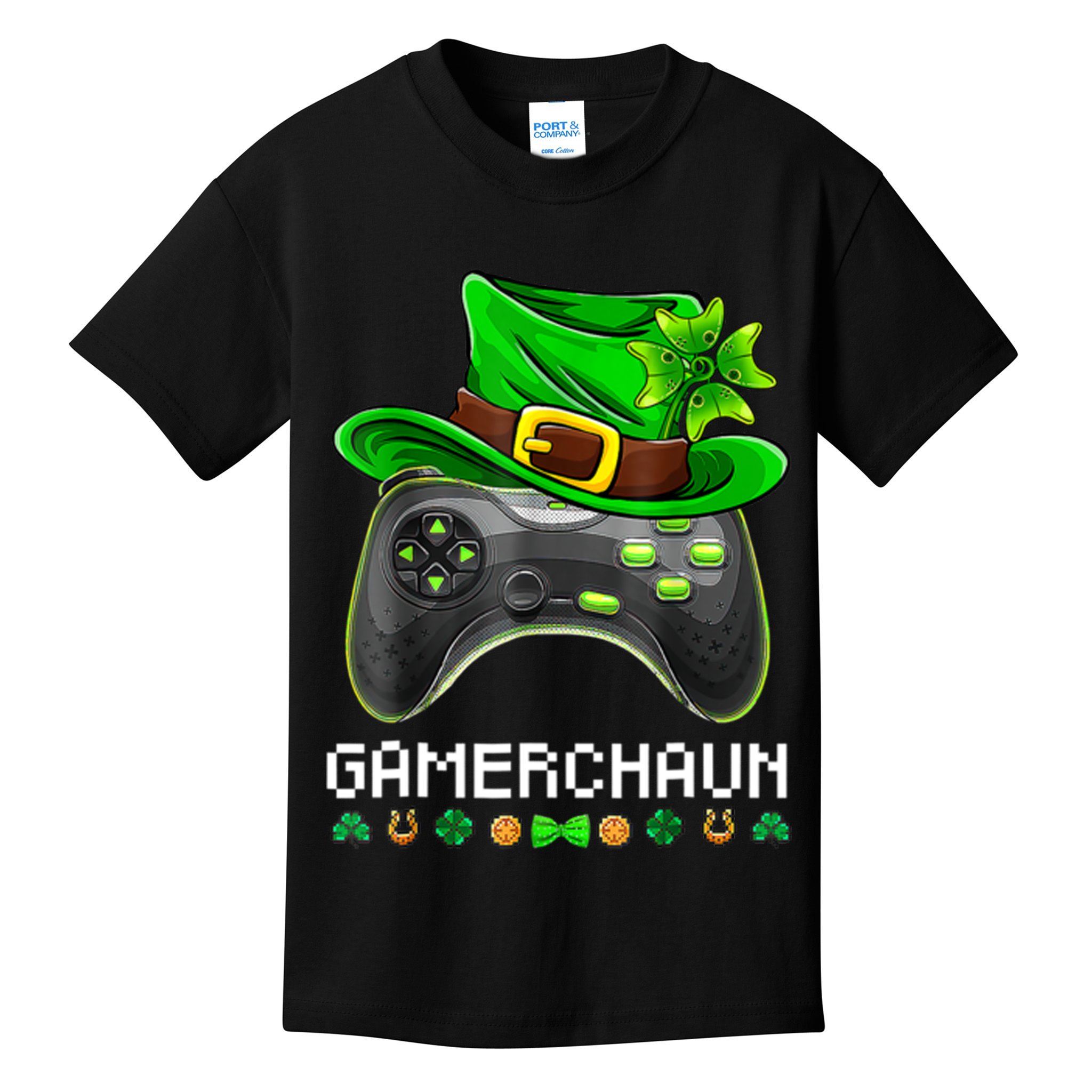 Gamerchaun St Patrick's Day Game Kids T-Shirt