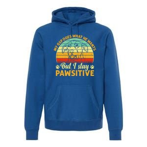 Ger Shorthaired Pointer My Gsp Does But I Stay Pawsitive Gift Premium Hoodie