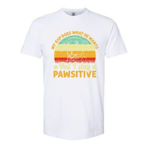 Ger Shorthaired Pointer My Gsp Does But I Stay Pawsitive Gift Softstyle CVC T-Shirt