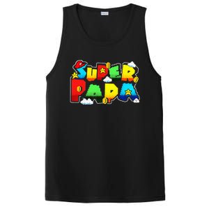 Gamer Super Papa Funny Father Day Gifts Gamer Gift For Papa PosiCharge Competitor Tank