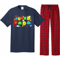 Gamer Super Papa Funny Father Day Gifts Gamer Gift For Papa Pajama Set