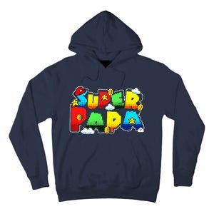 Gamer Super Papa Funny Father Day Gifts Gamer Gift For Papa Tall Hoodie