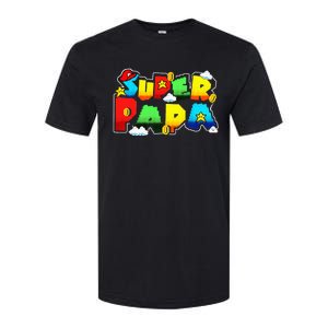 Gamer Super Papa Funny Father Day Gifts Gamer Gift For Papa Softstyle CVC T-Shirt