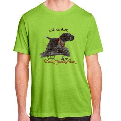 Ger Shorthaired Pointer Gift A Born Hunter! Adult ChromaSoft Performance T-Shirt