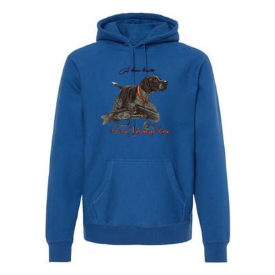 Ger Shorthaired Pointer Gift A Born Hunter! Premium Hoodie