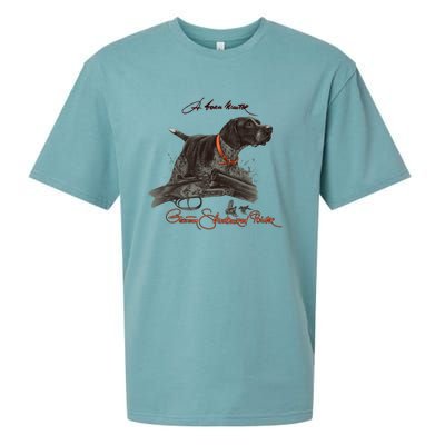 Ger Shorthaired Pointer Gift A Born Hunter! Sueded Cloud Jersey T-Shirt