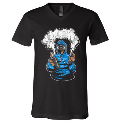 Graffiti Spray Paint Street Art Drawing Artist V-Neck T-Shirt