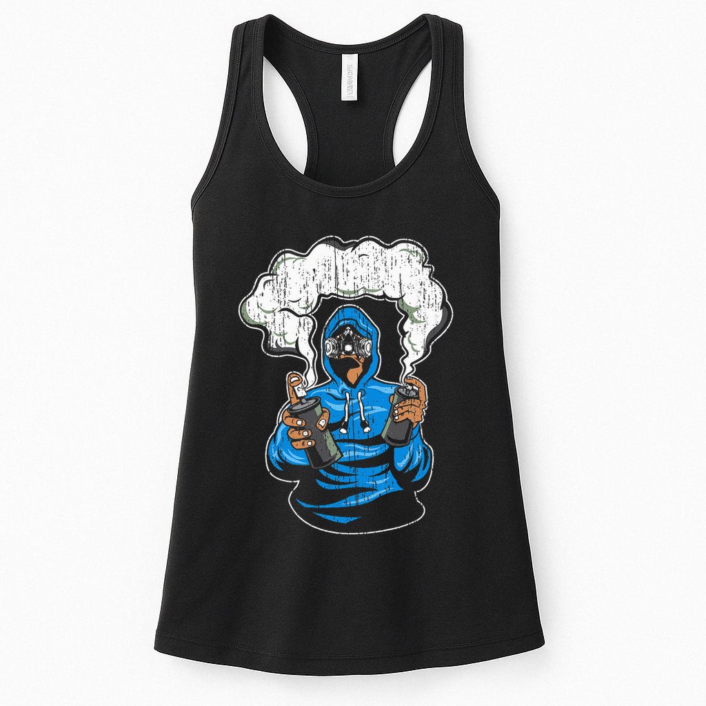 Graffiti Spray Paint Street Art Drawing Artist Womens Tank Top