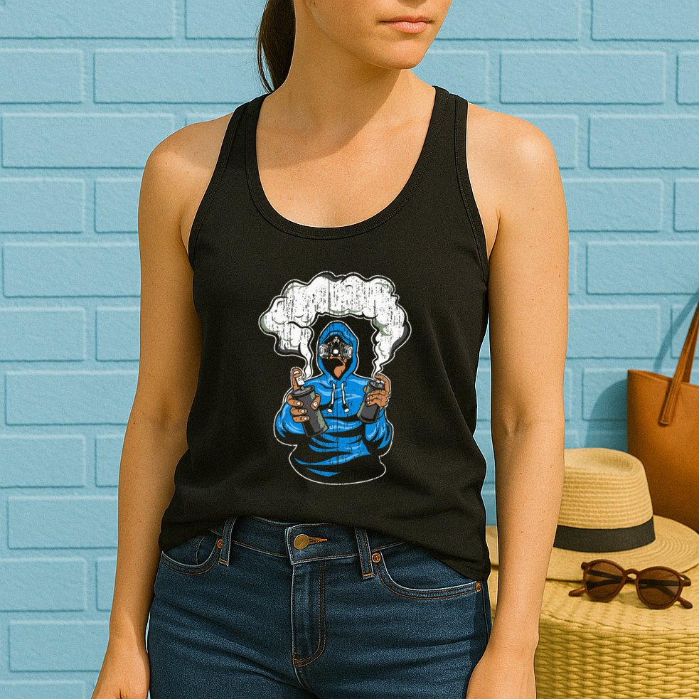 Graffiti Spray Paint Street Art Drawing Artist Womens Tank Top