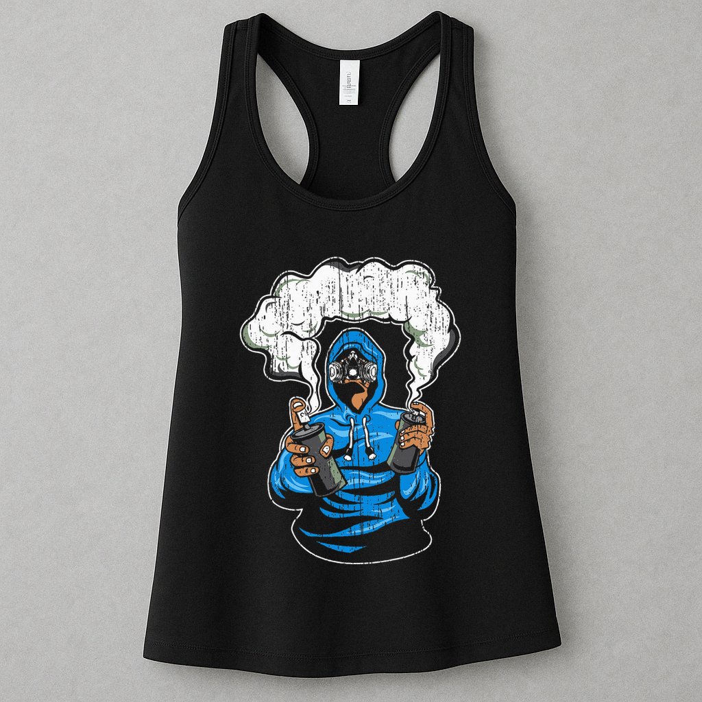 Graffiti Spray Paint Street Art Drawing Artist Womens Tank Top