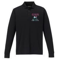 Girl Soccer Player Gifts Team Cleats Mom Goalie Captain Performance Long Sleeve Polo