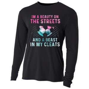 Girl Soccer Player Gifts Team Cleats Mom Goalie Captain Cooling Performance Long Sleeve Crew