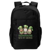 Gnome St Patricks Day Lucky Shamrock Leopard Gnomes Green .Png Backpack