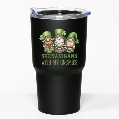 Gnome St Patricks Day Lucky Shamrock Leopard Gnomes Green .Png Tumbler