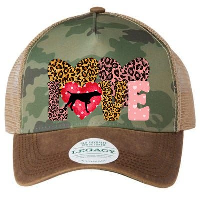German Shorthaired Pointer ValentineS Day Pointer Love Legacy Tie Dye Trucker Hat
