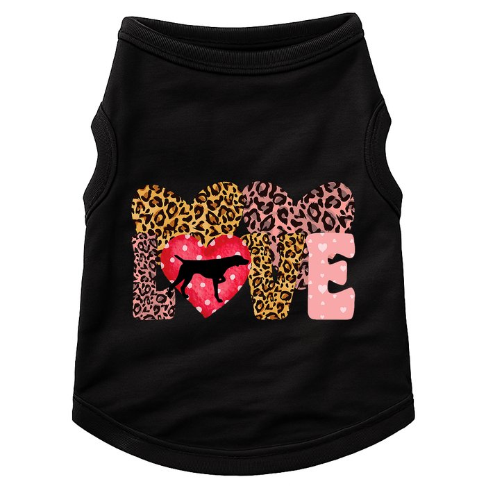 German Shorthaired Pointer ValentineS Day Pointer Love Doggie Tank