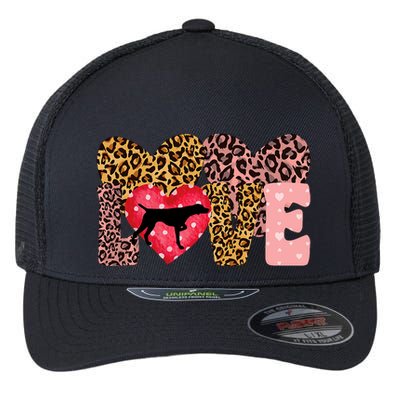 German Shorthaired Pointer ValentineS Day Pointer Love Flexfit Unipanel Trucker Cap